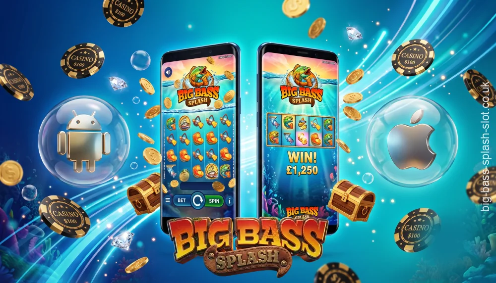 Start playing Big Bass Splash on your phone now, drop your line, and spin the reels