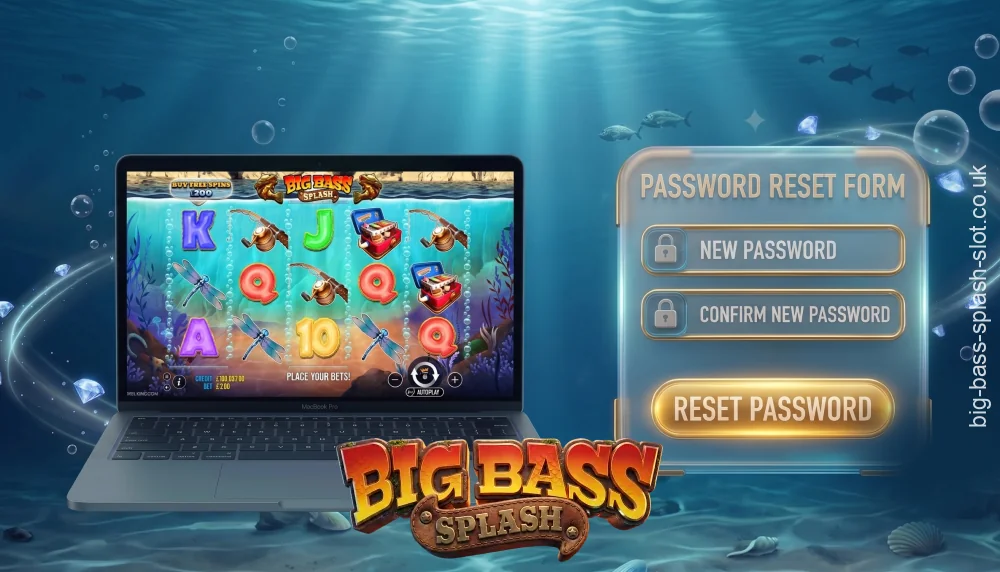 UK players can reset their password and recover their Big Bass Splash account if they need to