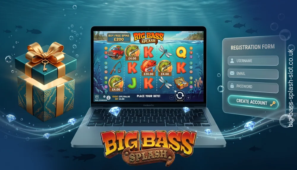 In the UK, a usual Big Bass Splash offer for new players links a deposit bonus with a free spin bundle, giving immediate entry to the game's key mechanics